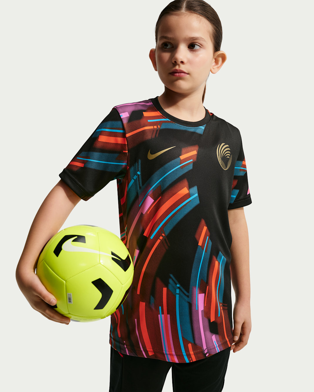 WSL Youth Nike Digital Performance Top Short Sleeve Youth Nike Digital Performance Top Short Sleeve - Black/Action Grape/Safety Orange