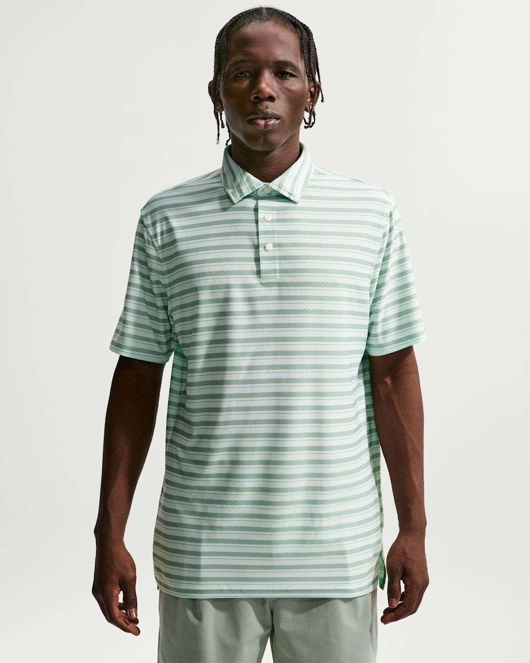 Nike Tailored Performance Men's Dri-FIT Golf Polo - Steam/Barely Green/Steam