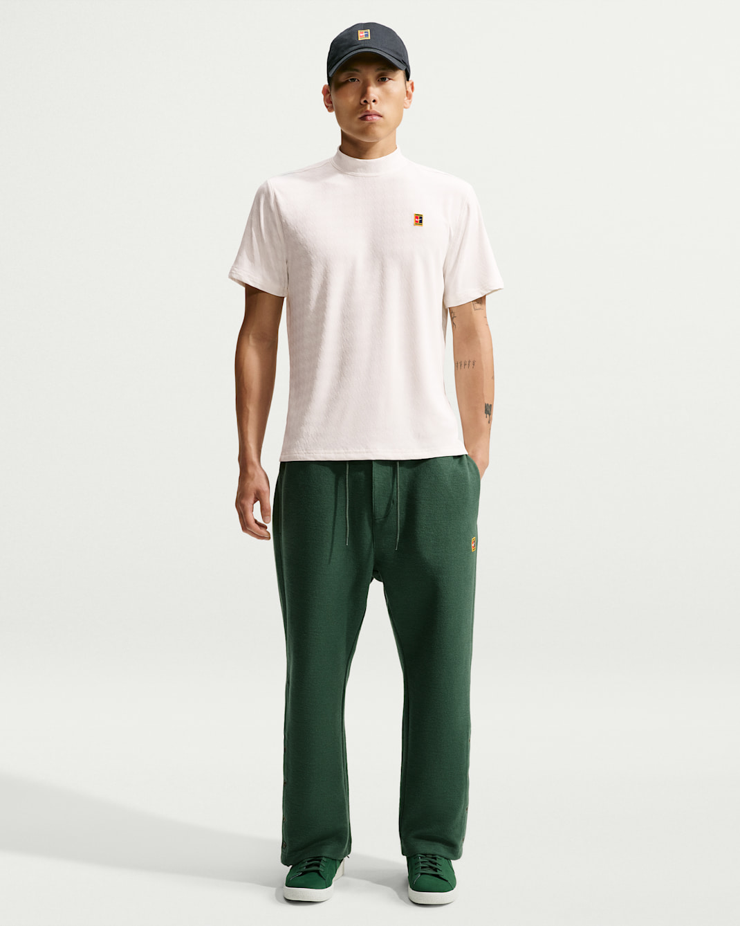 Nike Club Rules Men's Open-Hem French Terry Pants - Fir/Volt/Black/Fir