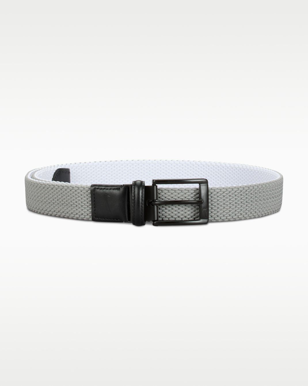 Nike Men's Reversible Stretch Woven Golf Belt - Aqua Grey/Light Blue/Black/Black