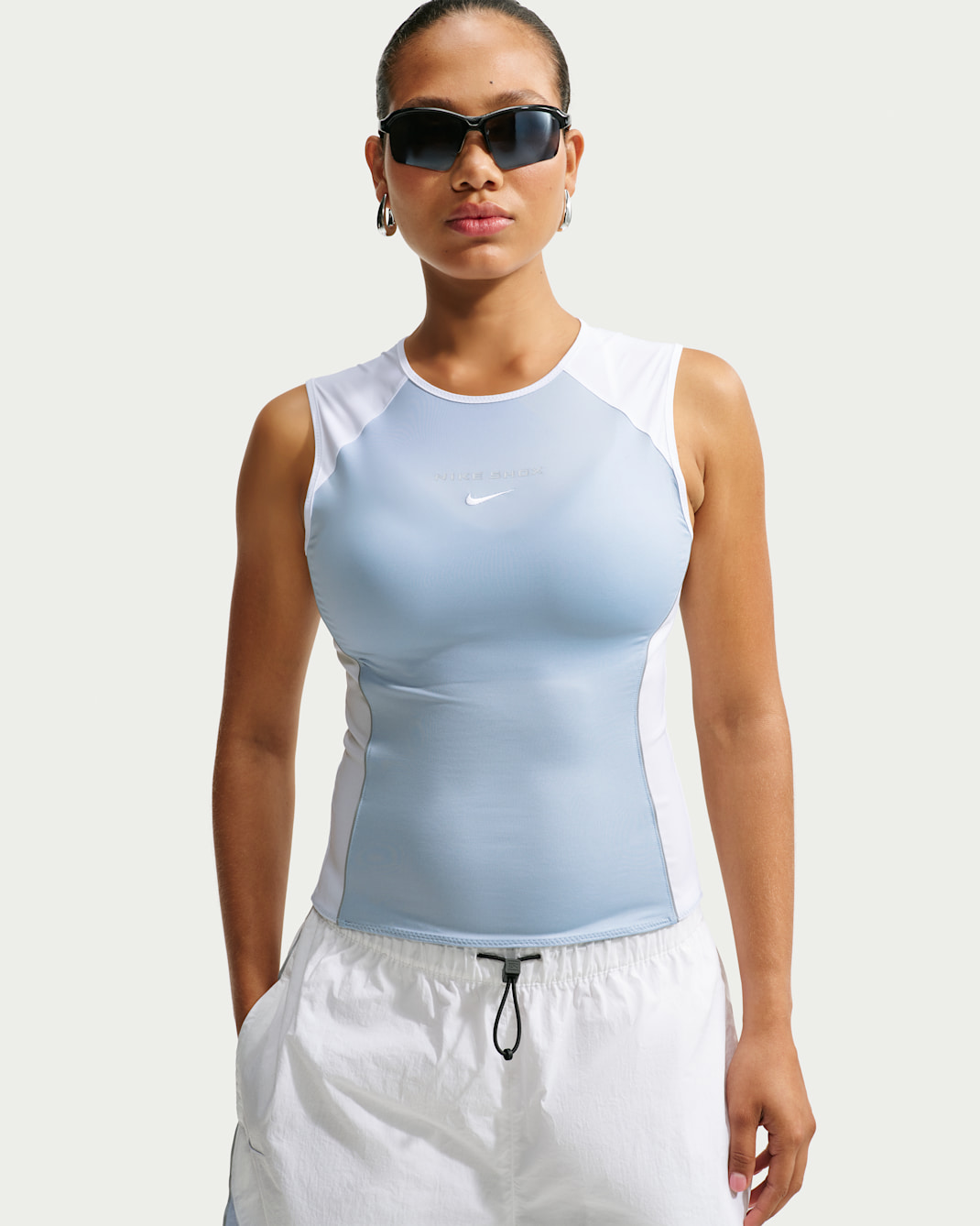 Dámské tílko Nike Sportswear - Light Armory Blue/Bílá