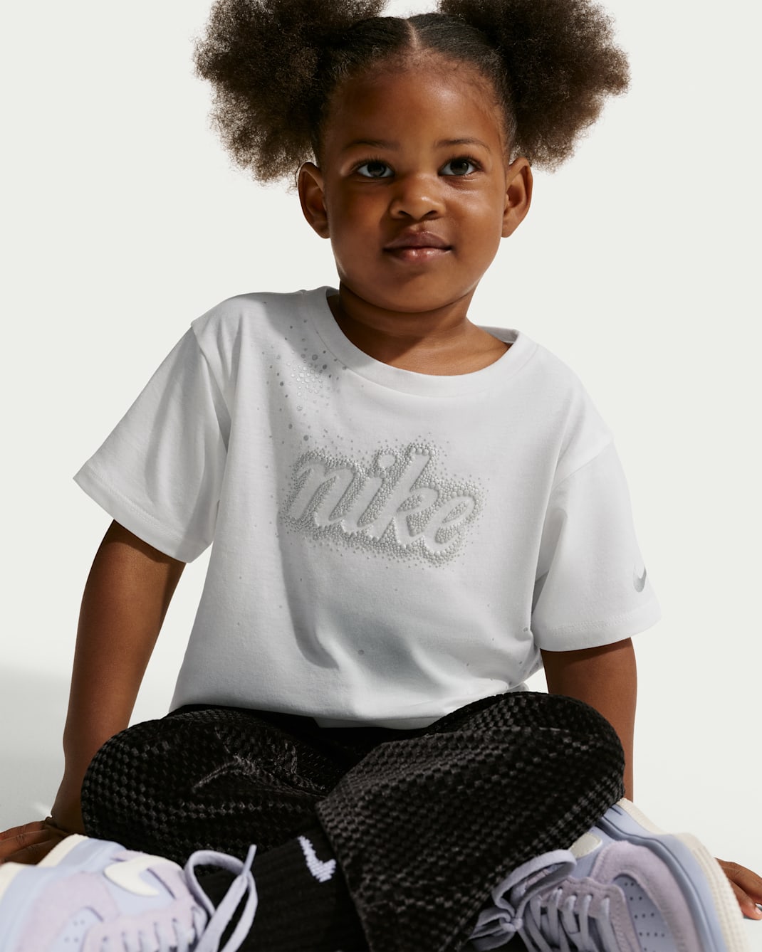 Nike Toddler Swoosh Sparkle Boxy T-Shirt