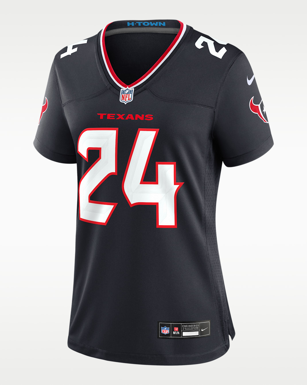 Jersey de fútbol americano Nike de la NFL Game para mujer Derek Stingley Jr. Houston Texans - Azul marino