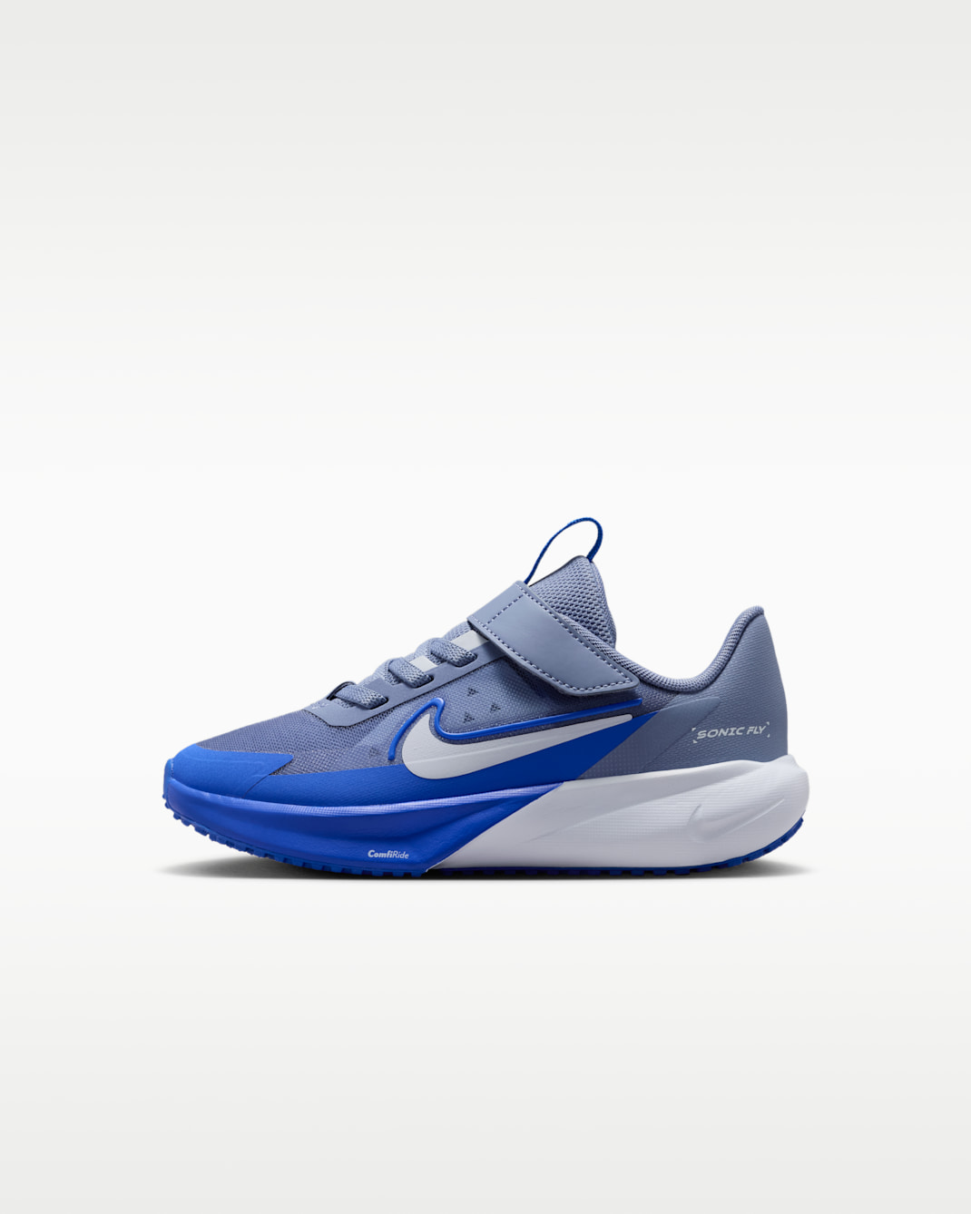 รองเท้าวิ่งเด็กเล็ก Nike Sonic Fly - World Indigo/Racer Blue/Football Grey