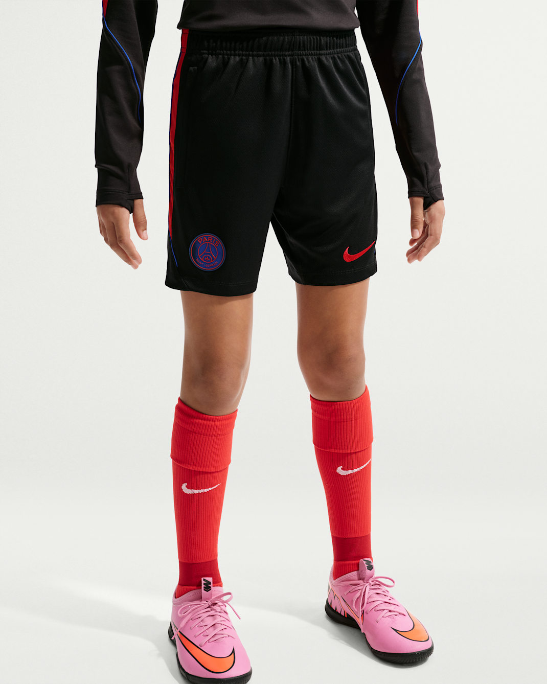 Paris Saint-Germain Strike Big Kids' Nike Dri-FIT Soccer Knit Shorts
