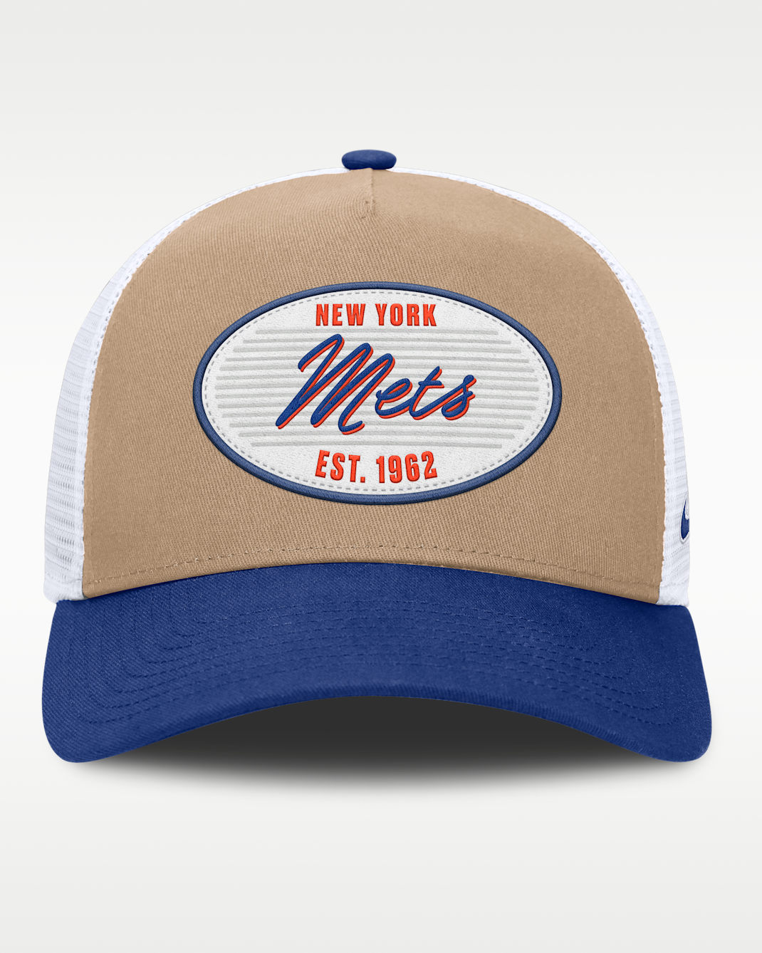 New York Mets Rise Men's Nike MLB A-Frame Trucker Adjustable Hat