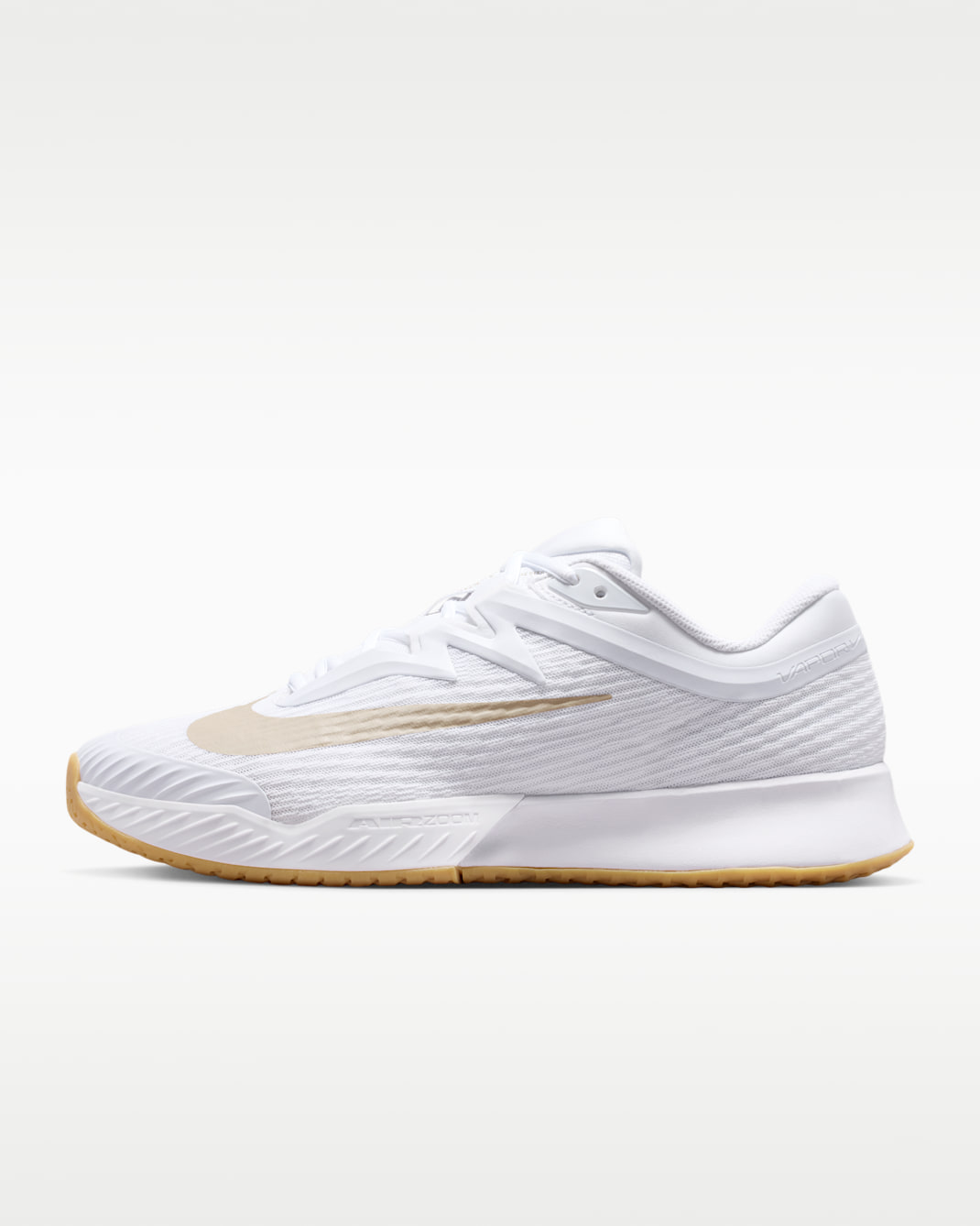 Nike Vapor Pro 3 Men's Hard Court Tennis Shoes - White/Summit White/Linen/Light Orewood Brown