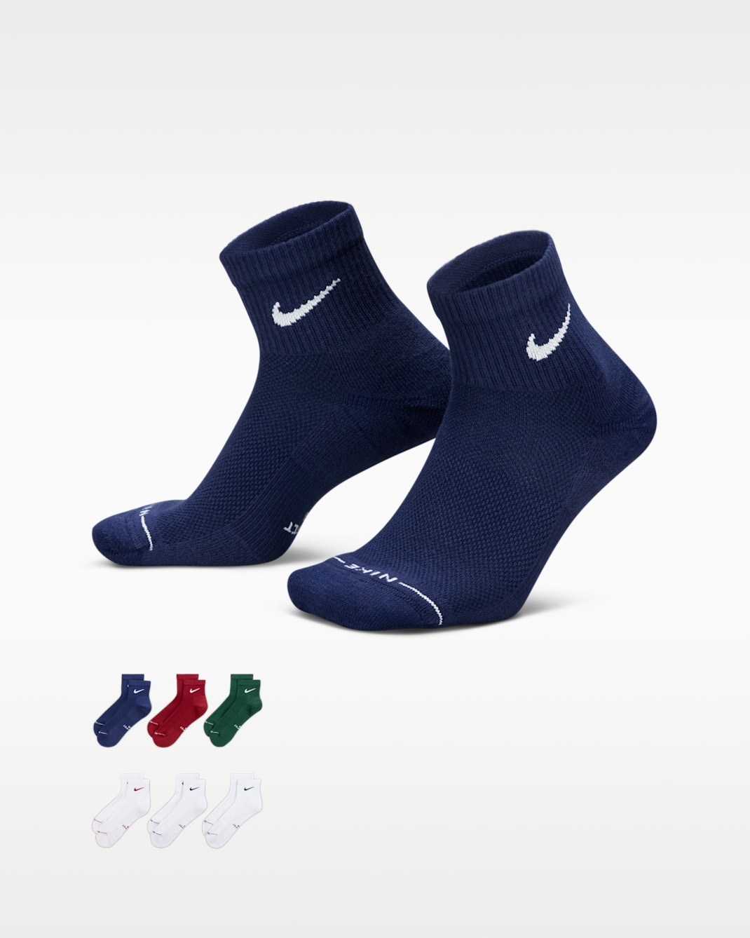 Nike Everyday Elevated Ankle Socks (6 Pairs) - Multi-Color