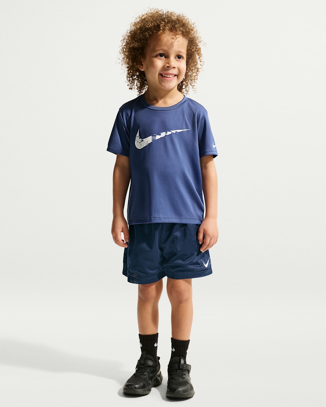 Nike Dri-FIT Toddler Multi Mesh Shorts - Midnight Navy