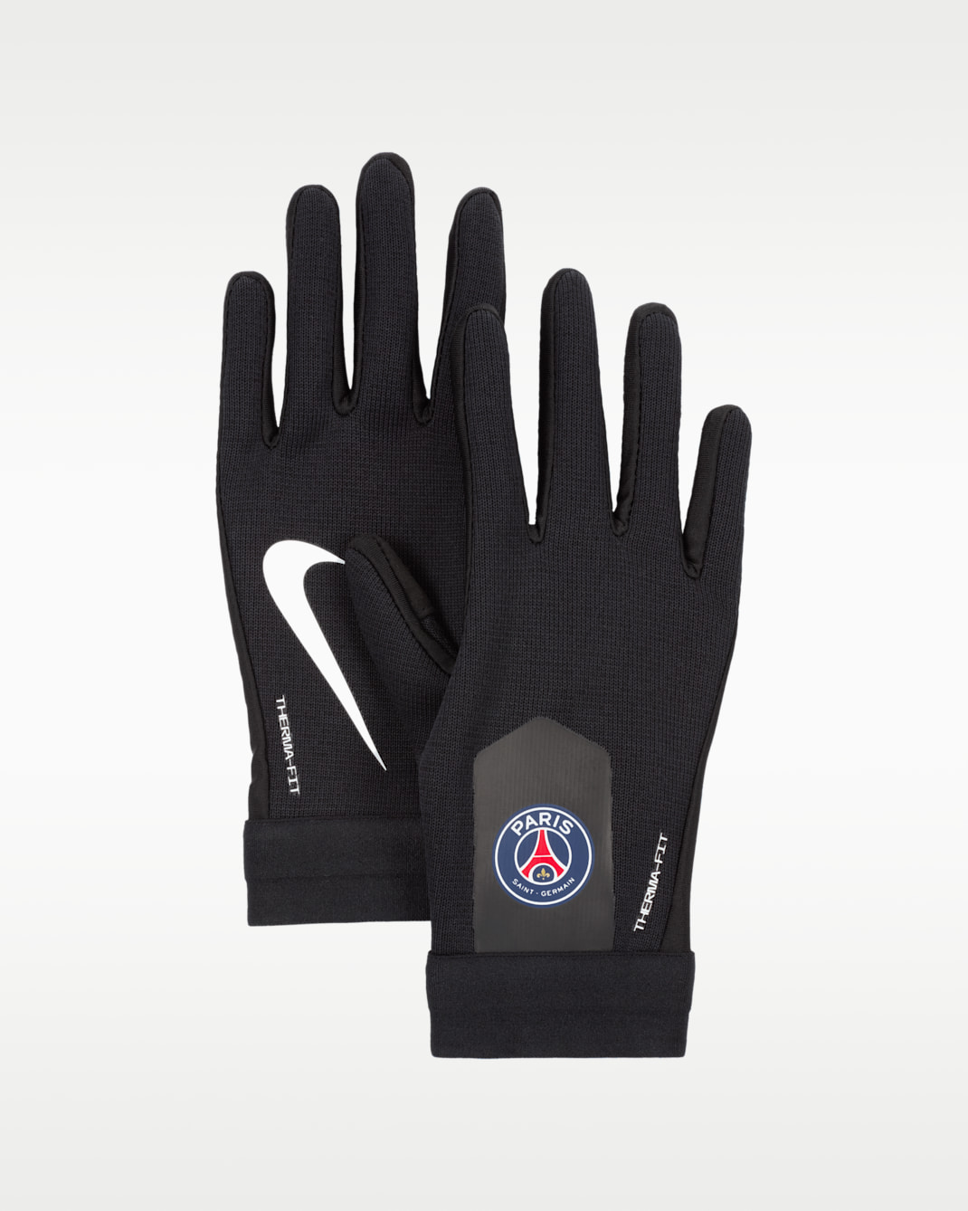 Paris Saint-Germain Academy Older Kids' Nike Therma-FIT Football Gloves - Black/White