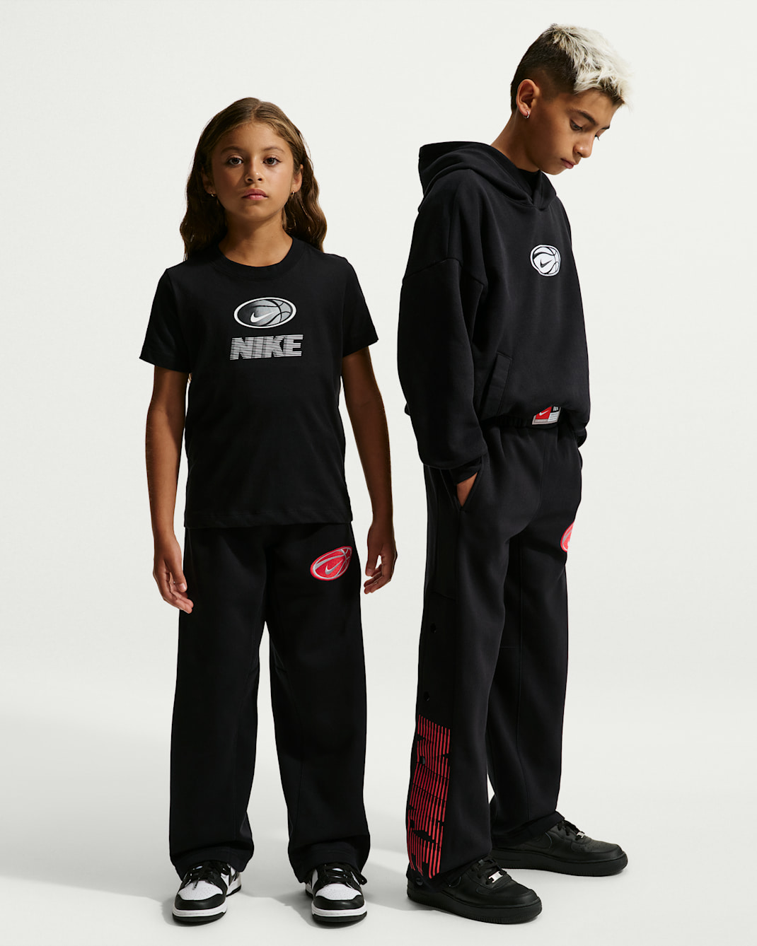 Nike Big Kids' Basketball Pants - Black/Black/Wolf Grey