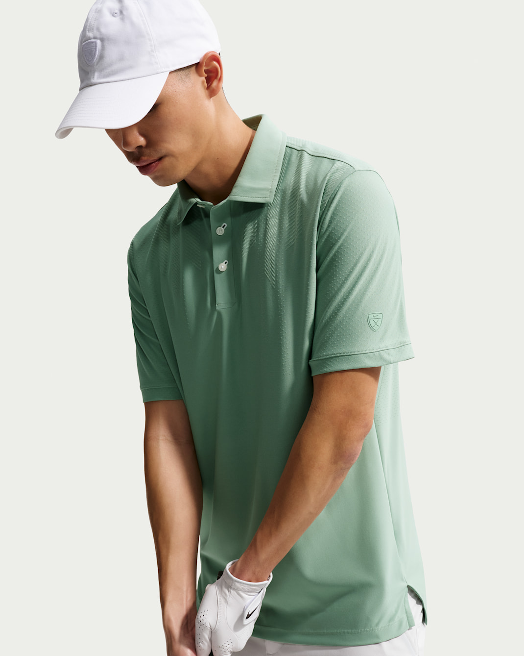 나이키 테일러드 퍼포먼스 남성 드라이 핏 골프 폴로 - 스팀/스팀