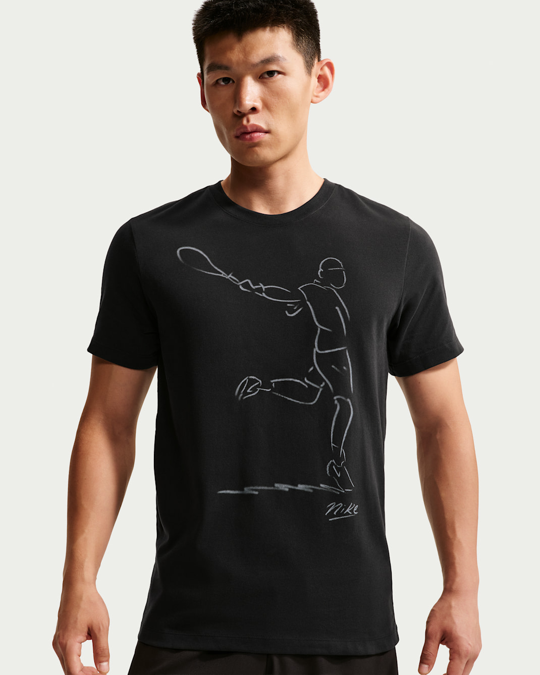 NikeCourt Men's Dri-FIT Tennis T-Shirt - Black