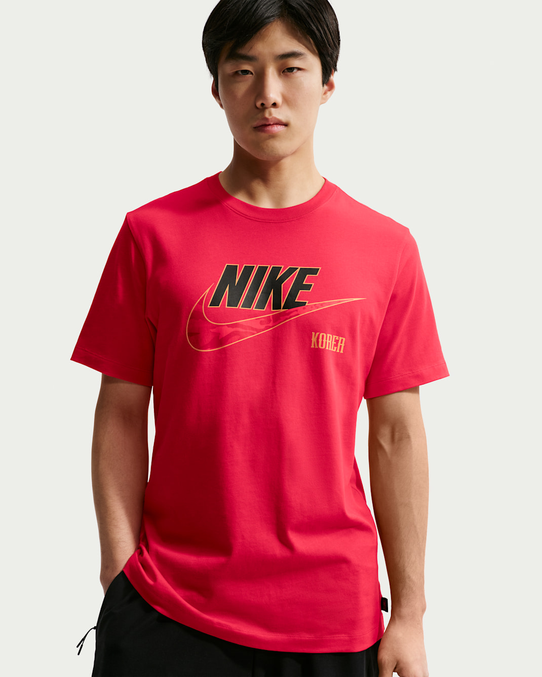 대한민국 남성 나이키 축구 티셔츠 - 글로벌 레드