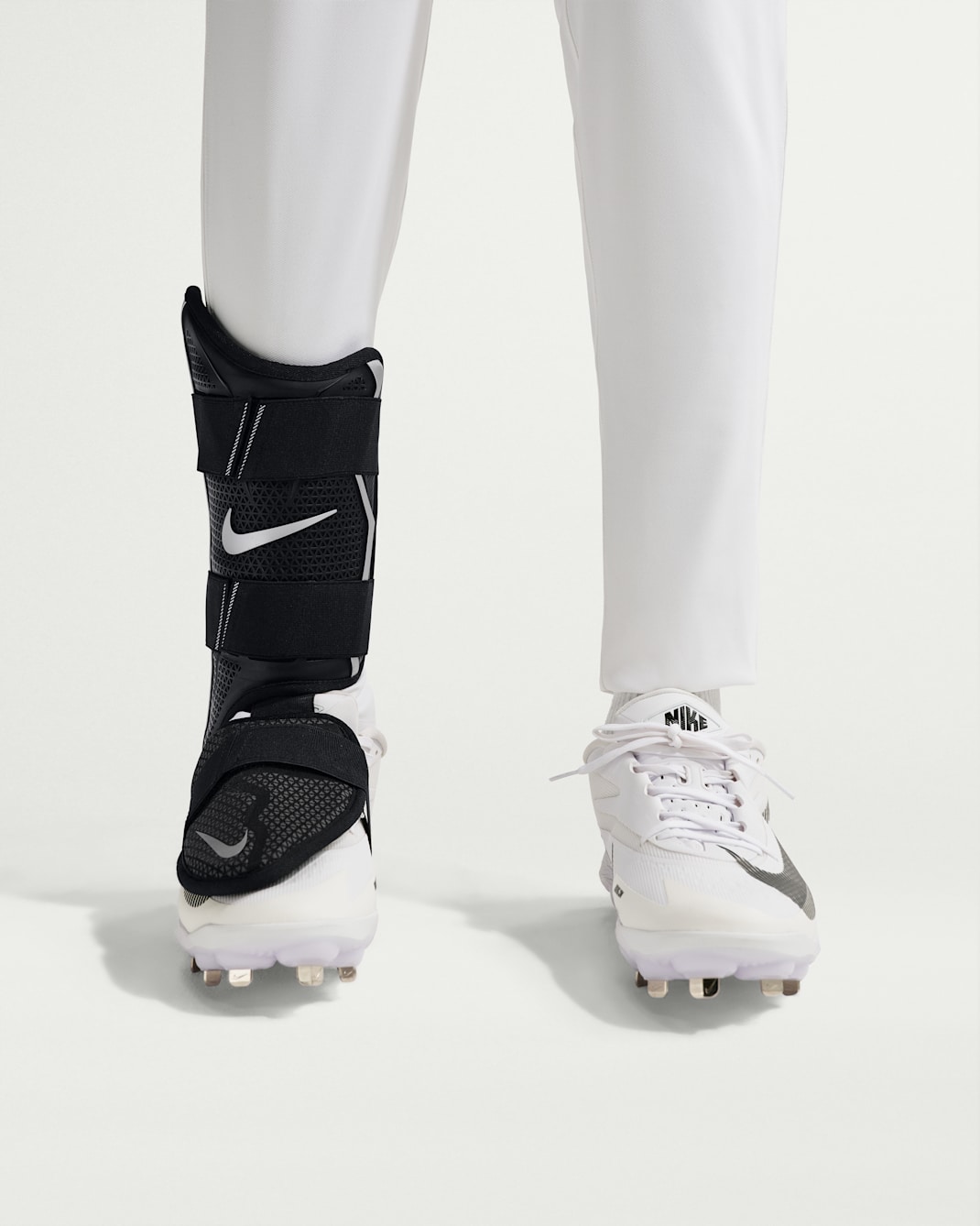 Nike Vapor Elite Baseball Batter's Leg Guard (Right-Hand Hitter) - Black/Metallic Silver/Black