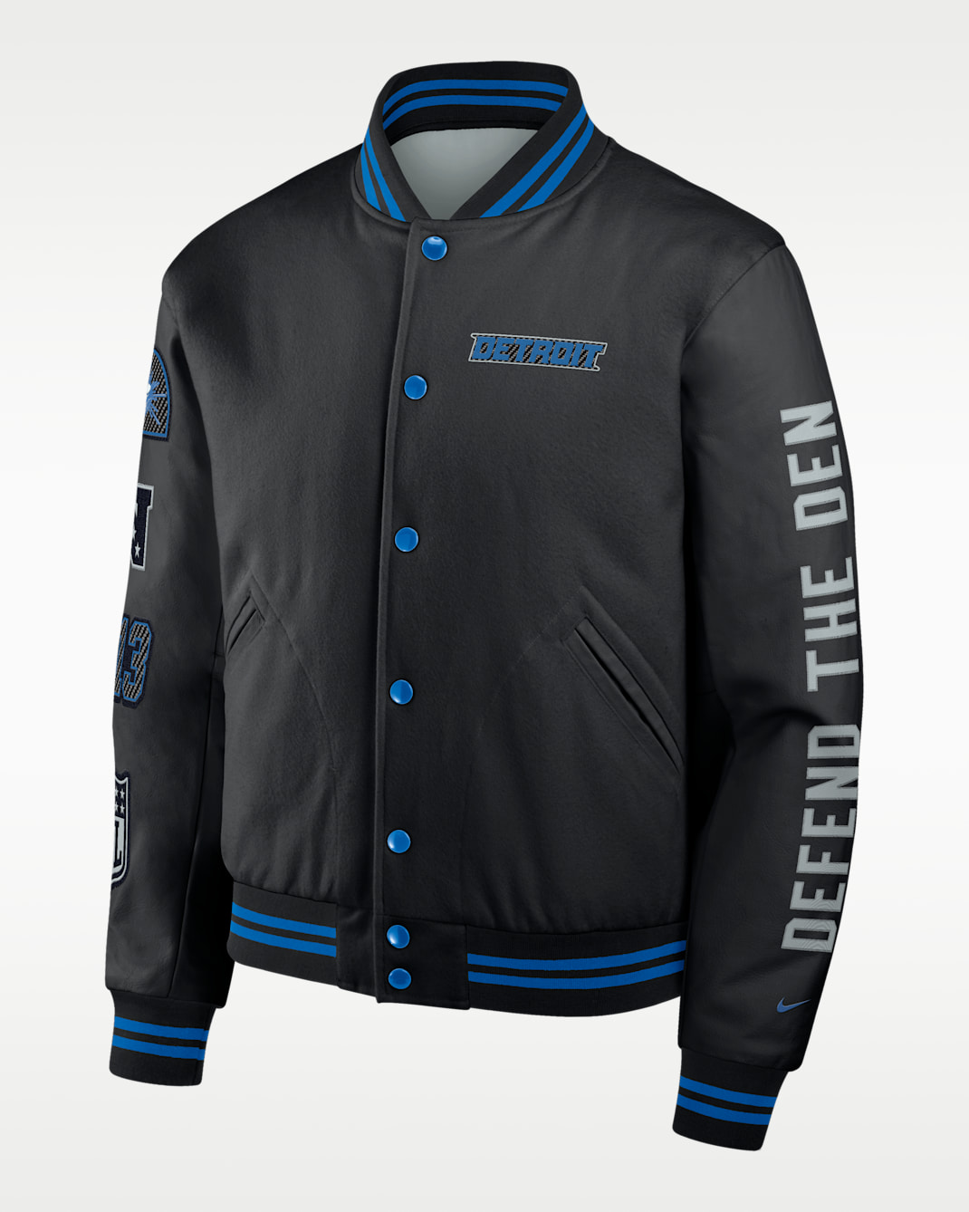 Detroit Lions Rivalries Collection Men's Nike NFL Full-Snap Varsity Jacket