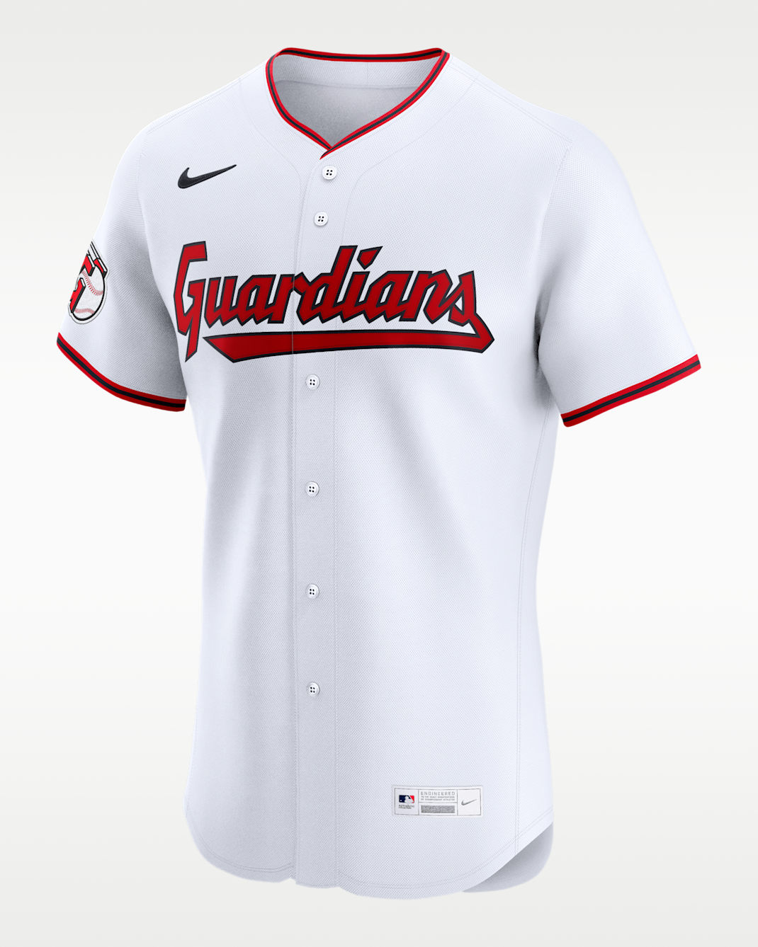 Jersey Nike Dri-FIT ADV de la MLB Elite para hombre Cleveland Guardians - Blanco