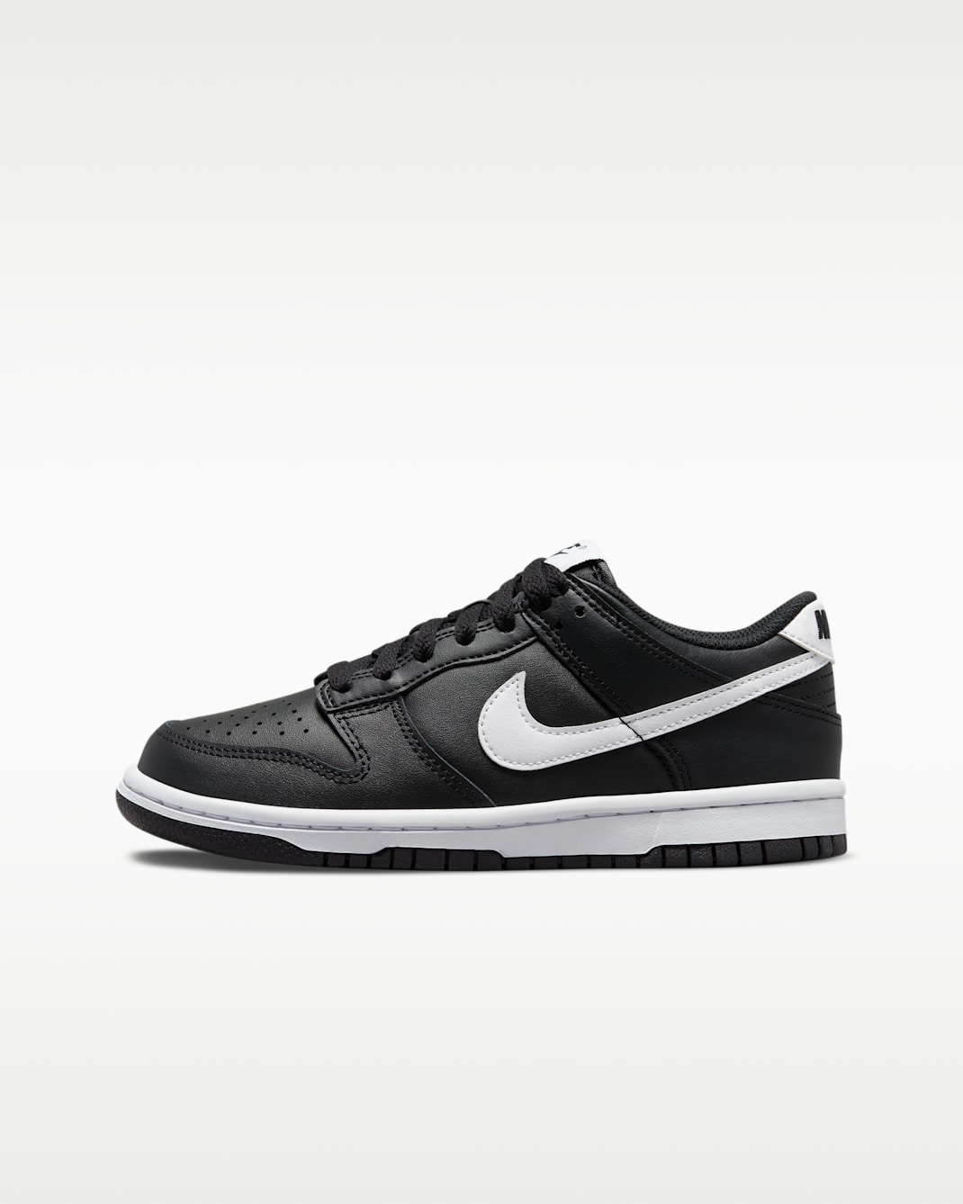 รองเท้าเด็กโต Nike Dunk Low - ดำ/ดำ/ขาว/ขาว