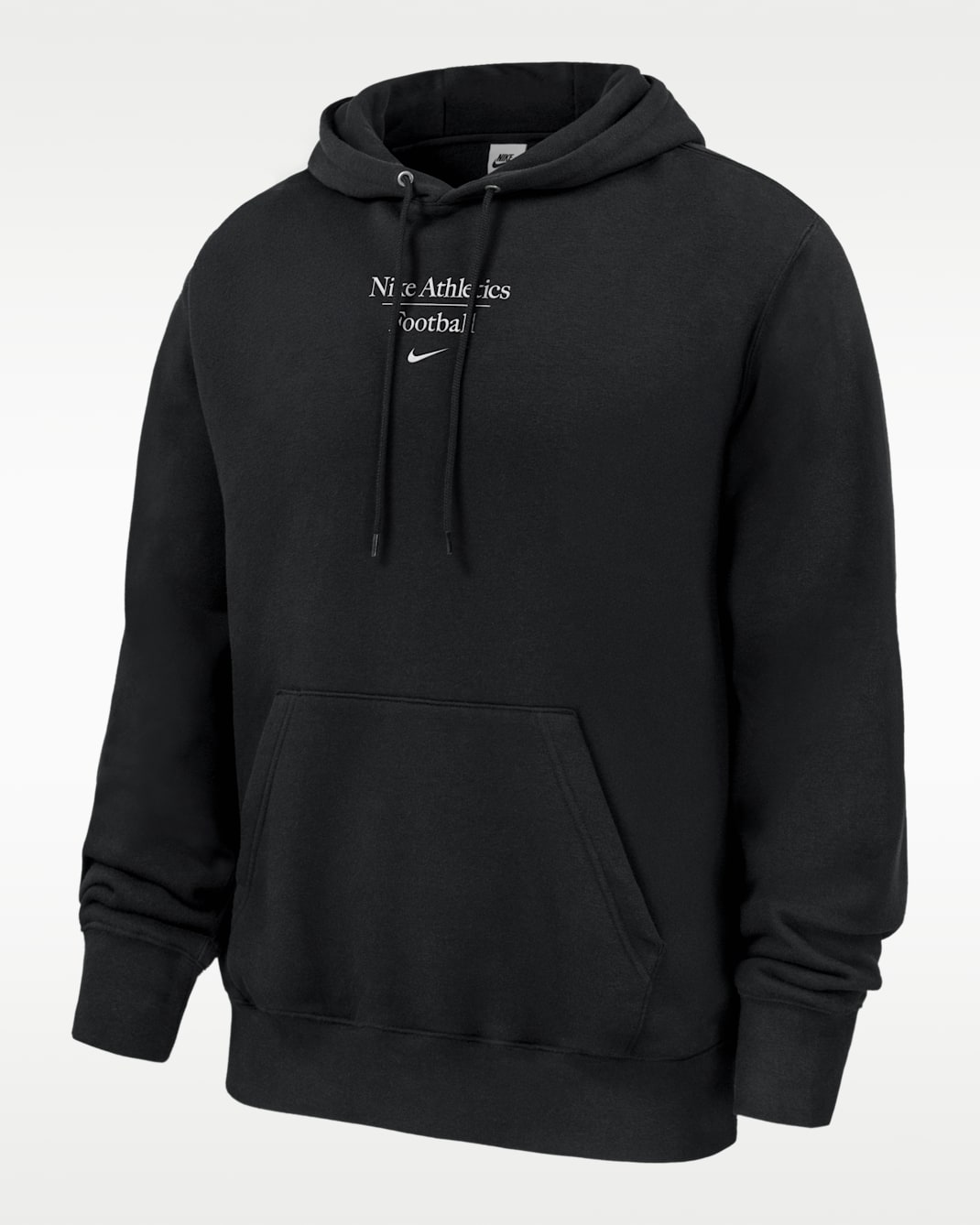 Sudadera de fútbol americano con gorro sin cierre para hombre Nike Club Fleece - Negro