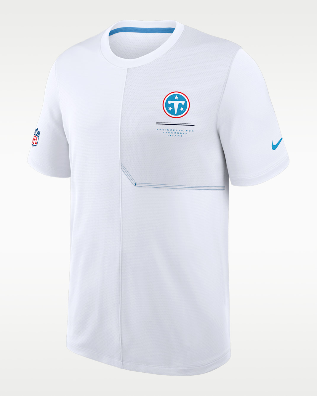 Tennessee Titans Sideline Coach Men's Nike Dri-FIT NFL Top - White/Coast