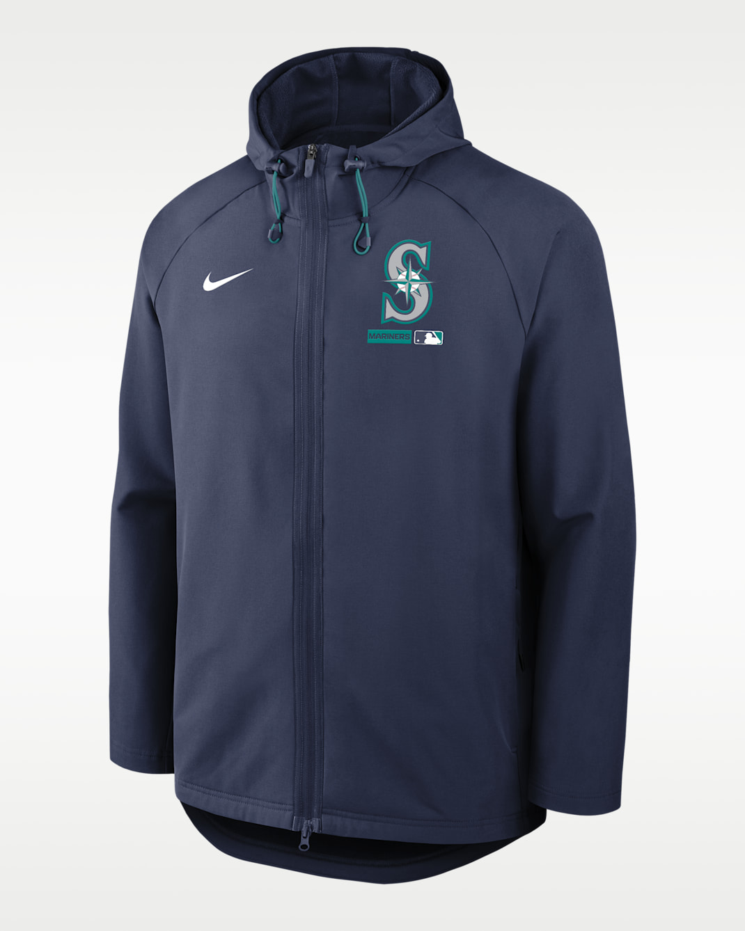 Seattle Mariners Authentic Collection Men's Nike Therma-FIT MLB Full-Zip Hooded Jacket - Midnight Navy