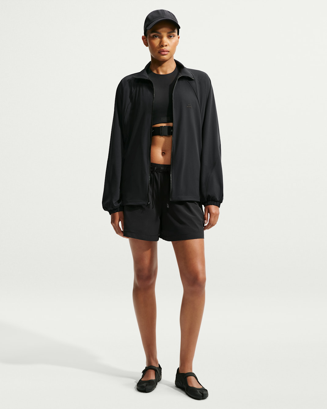 NikeSKIMS Stretch Nylon Women's 12.5cm (approx.) Track Shorts - NSKM Obsidian/NSKM Obsidian