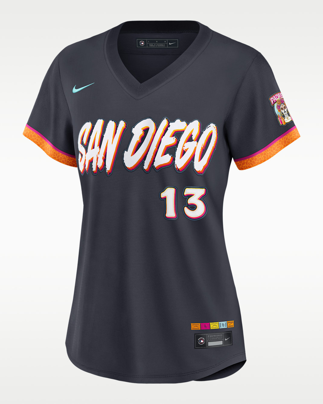 Jersey Nike de la MLB Stadium para mujer Manny Machado San Diego Padres City Connect - Negro