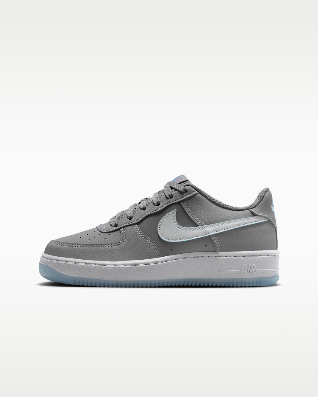 Nike Air Force 1 SE Big Kids' Shoes - Pencil Point/Work Blue/Wolf Grey
