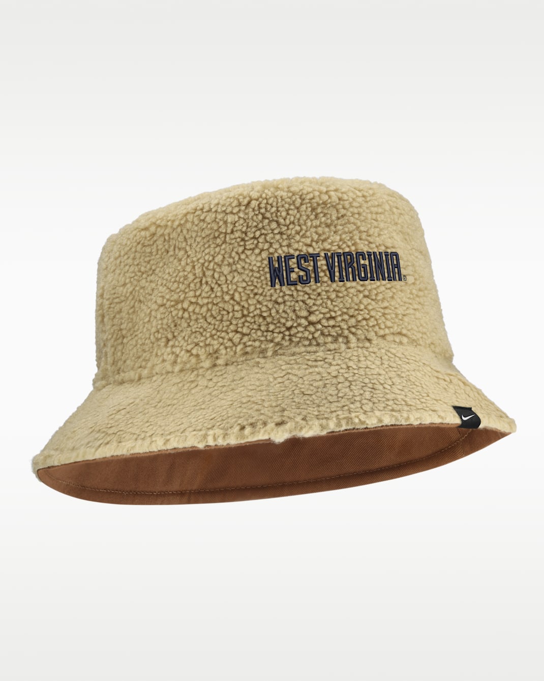 West Virginia Campus Prep Script Reversible Men's Nike College Bucket Hat