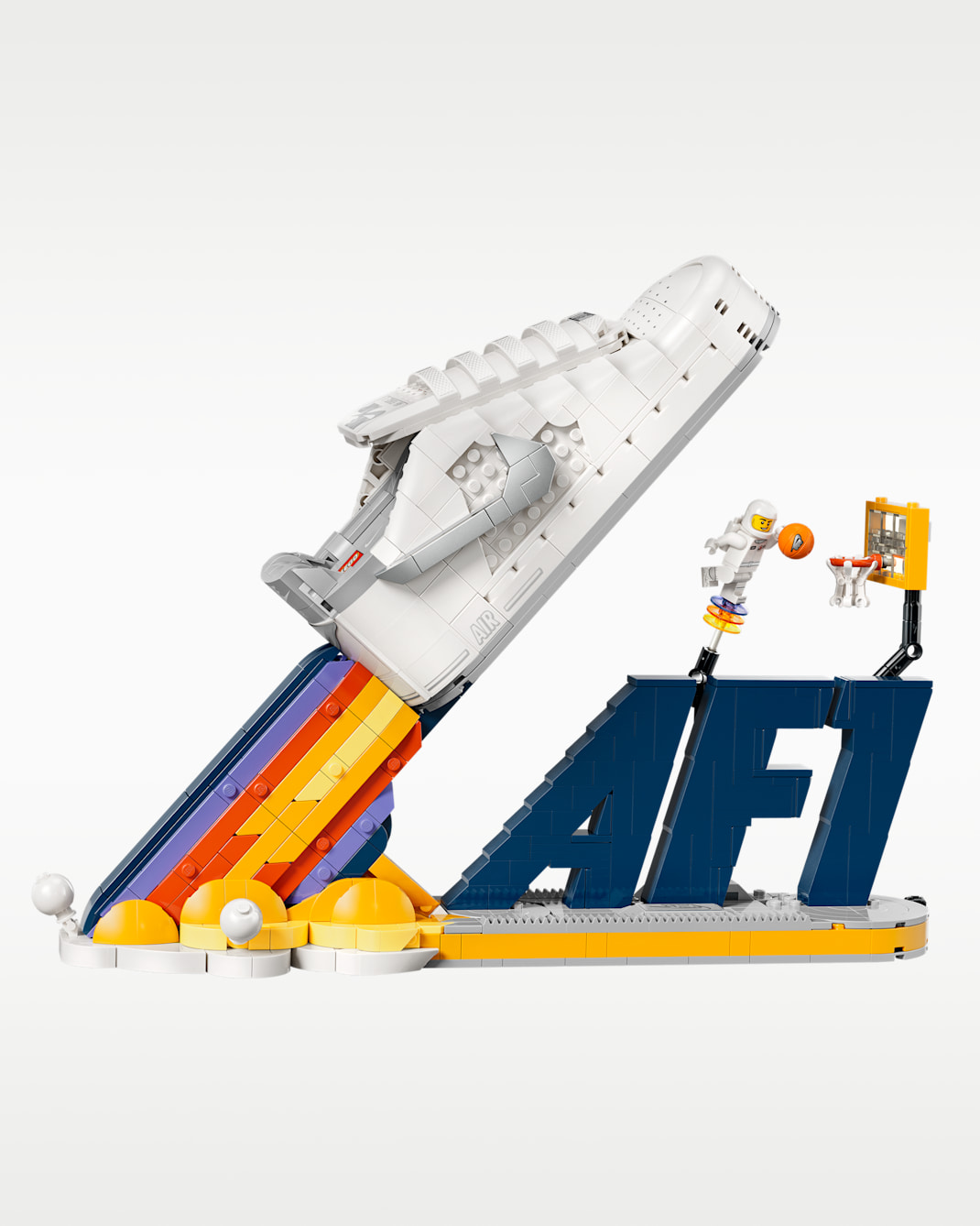 Kit de fabricación de tenis con minifigura exclusiva Nike Air Force 1 x LEGO® Collection - Blanco