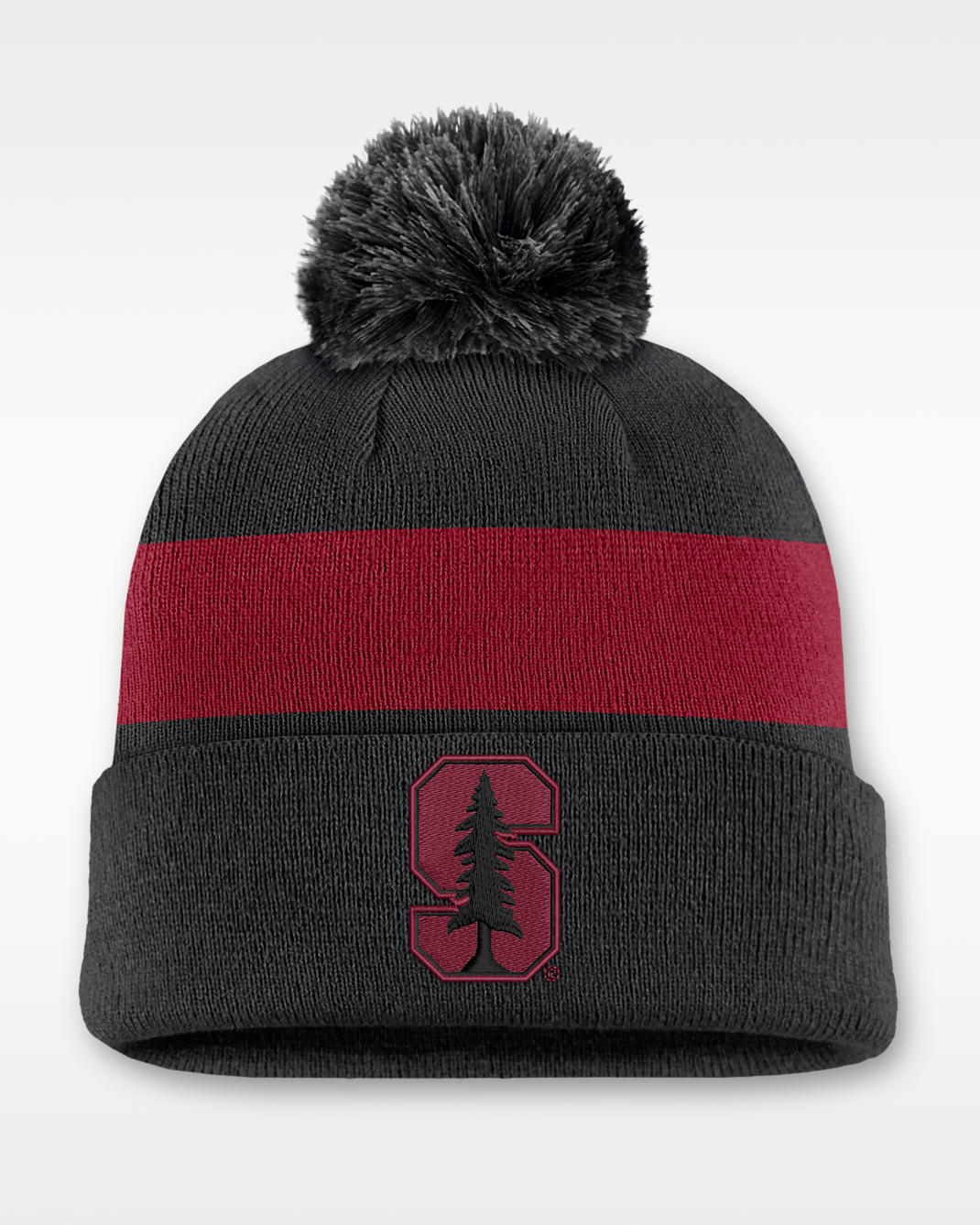 Stanford Peak Men's Nike College Cuffed Beanie - Black