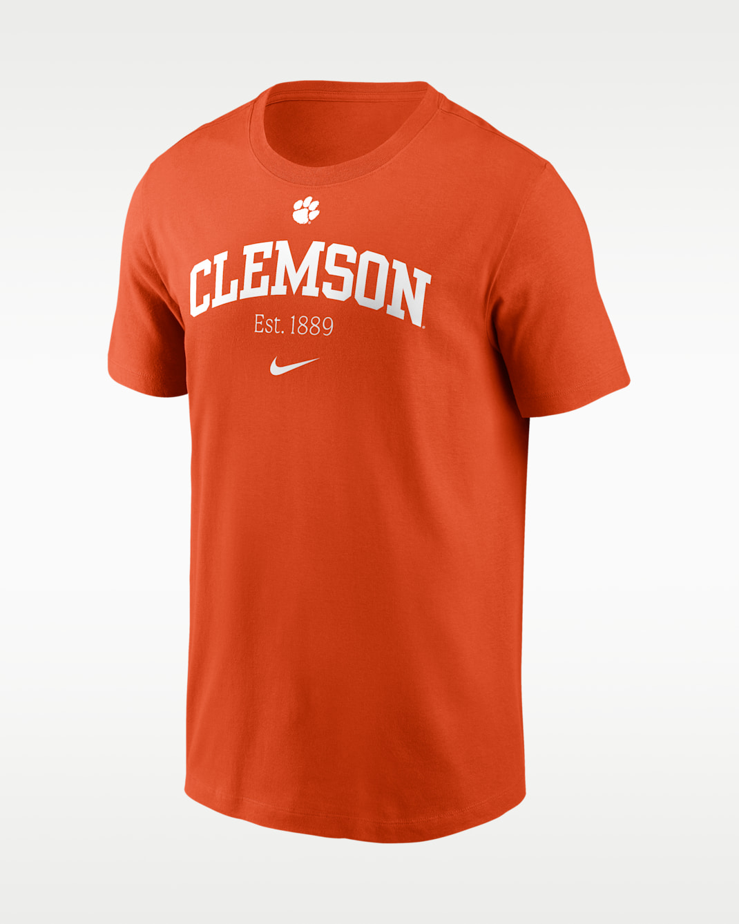 Clemson Academic Arch Men's Nike College T-Shirt - Orange
