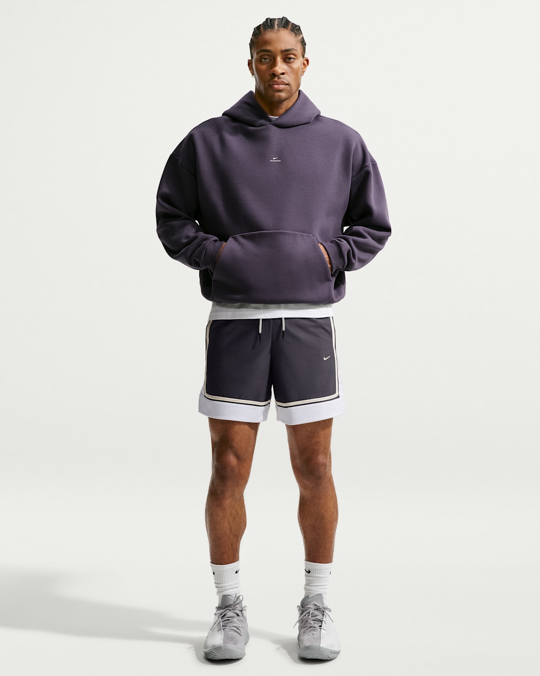 Nike Standard Issue Pantalón corto de baloncesto Dri-FIT de 15 cm - Hombre - Gridiron/Blanco/Pale Ivory