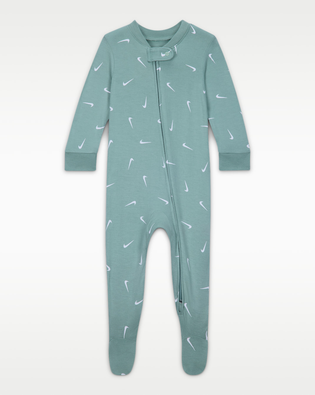 Nike Baby (0-9M) Printed Viscose Footed Coverall - Green