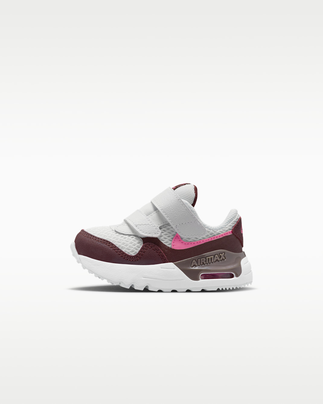 ナイキ エア マックス SYSTM ベビーシューズ - ホワイト/バーガンディクラッシュ/バイオレットオール/プレイフルピンク