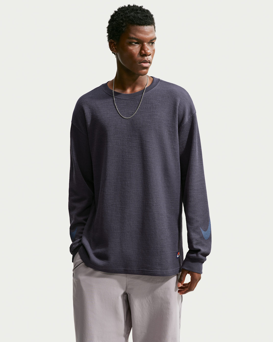 Nike Sportswear Men's Thermal Top - Gridiron/New Slate