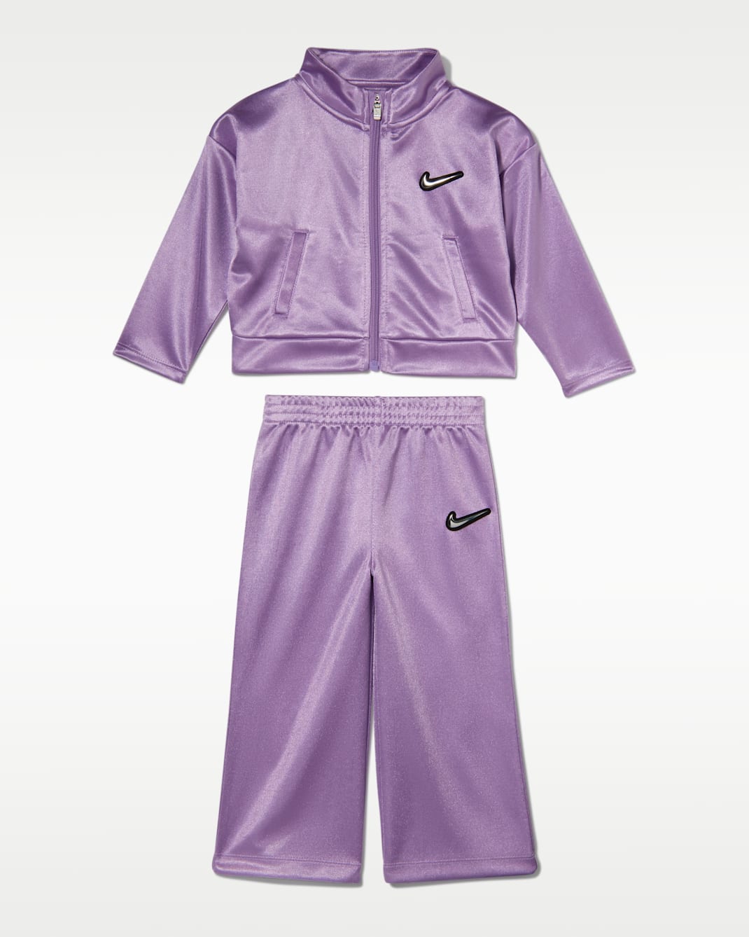 Nike Baby (12-24M) Swoosh Sparkle 2-Piece Track Set - Violet Star