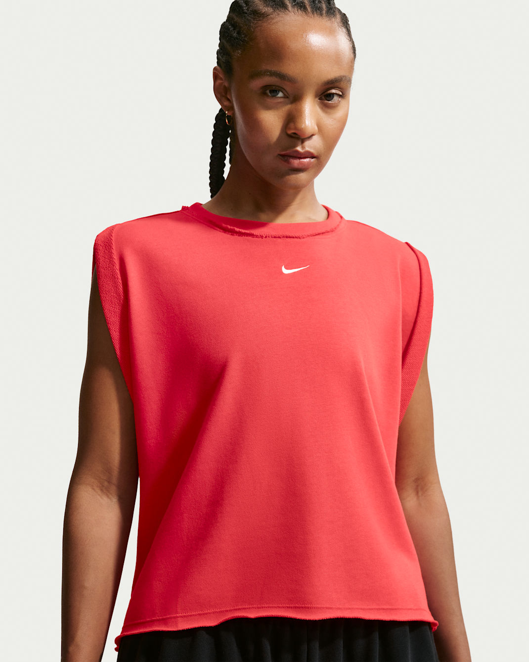 Nike Sportswear Chill Terry Women's Oversized Tank Top - Light Crimson/Sail