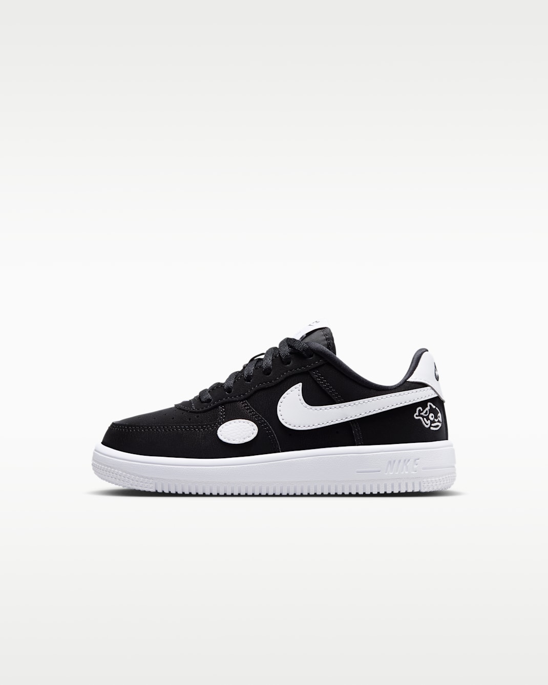 Nike Force 1 Low Younger Kids' Shoes - Black/White