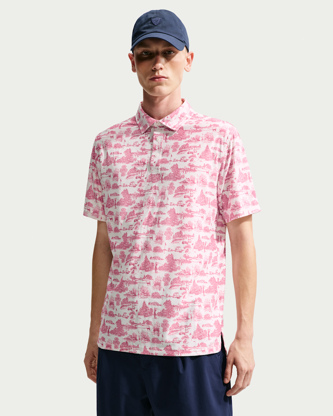 Nike Tailored Performance Men's Dri-FIT Golf Polo - Peony/Peony