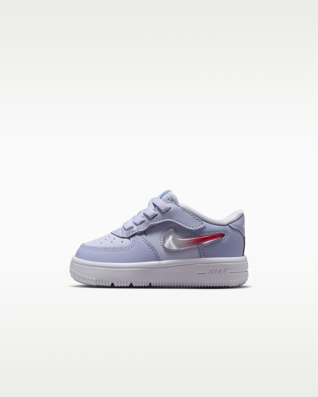 Nike Force 1 Low EasyOn Baby/Toddler Shoes - Football Grey/Ghost/White/Tropical Pink
