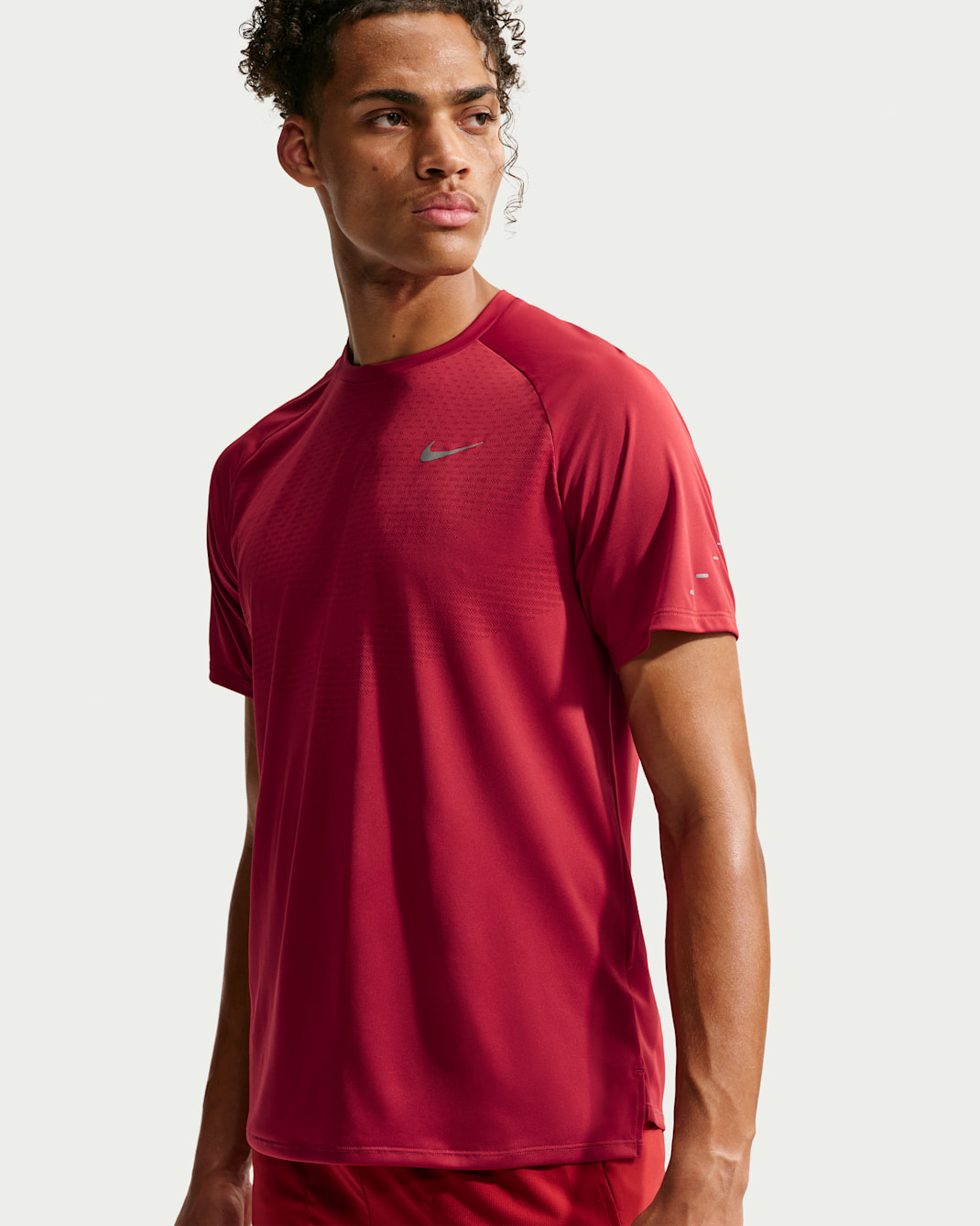 Nike Stride Men's Dri-FIT ADV Short-Sleeve Running Top - Tough Red