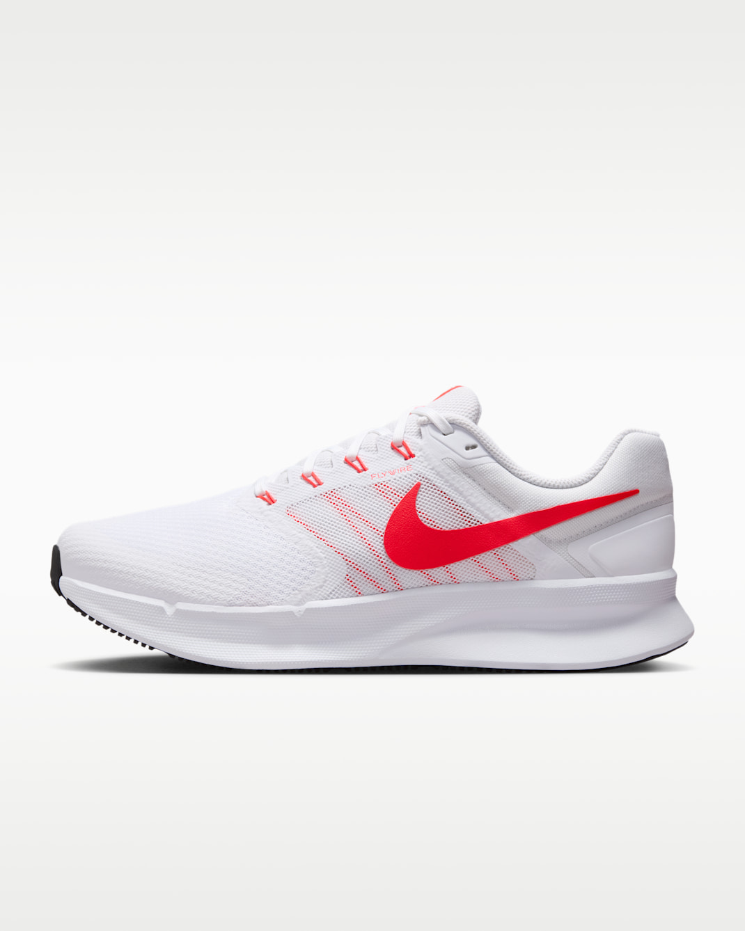 Nike Run Swift 3 Men's Road Running Shoes (Extra Wide) - White/Black/Bright Crimson