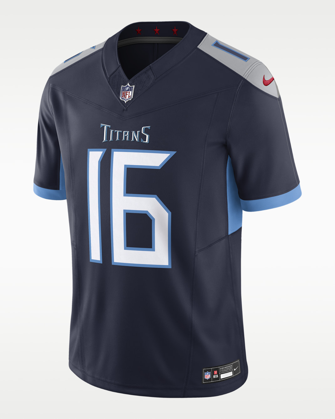 Jersey de fútbol americano Nike Dri-FIT de la NFL Limited para hombre Treylon Burks Tennessee Titans - Azul marino