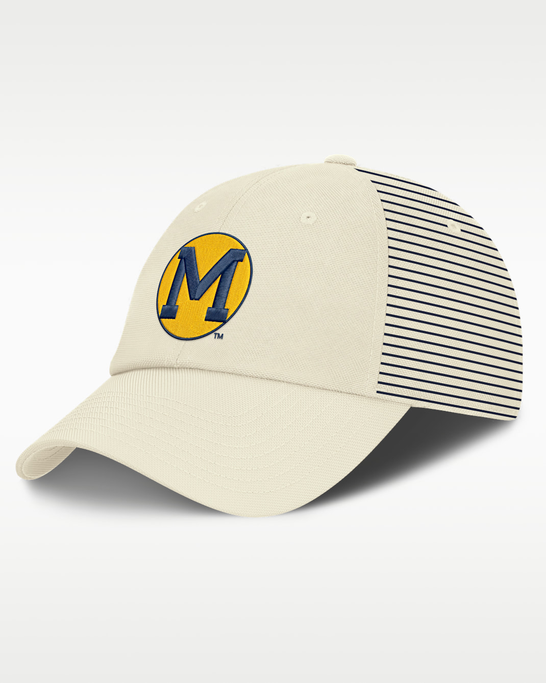 Michigan Denim Club Men's Nike College Adjustable Hat - White