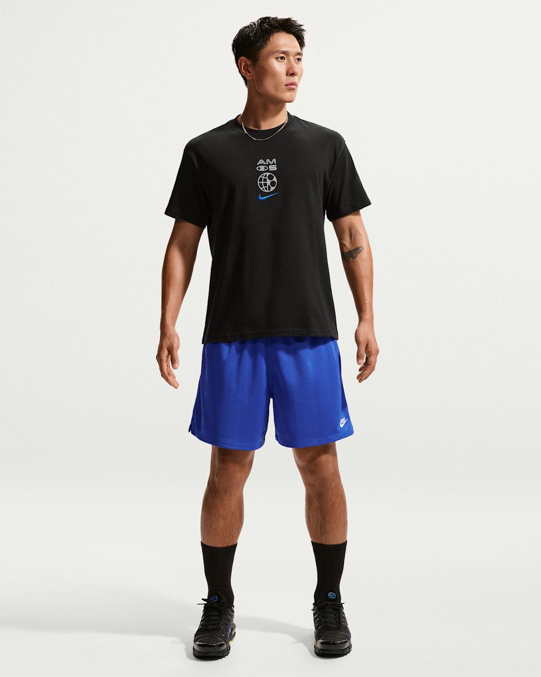 나이키 스포츠웨어 클럽 남성 플로우 쇼츠 - 게임 로얄/하이드로젠 블루