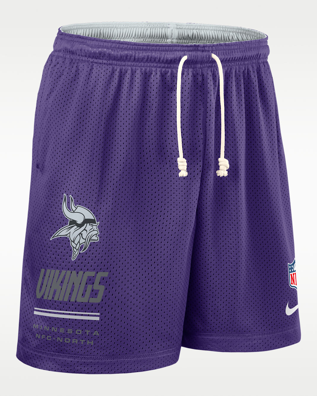 Minnesota Vikings Sideline Reversible Men's Nike Dri-FIT NFL Shorts - Purple/Platinum