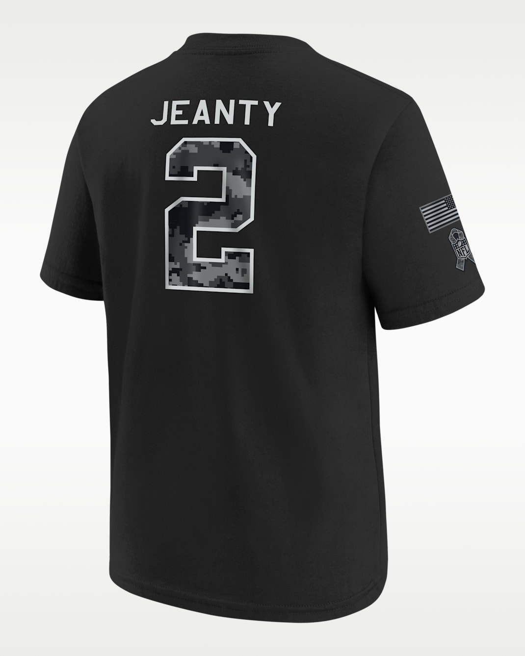 Ashton Jeanty Las Vegas Raiders Salute to Service Big Kids' Nike NFL T-Shirt