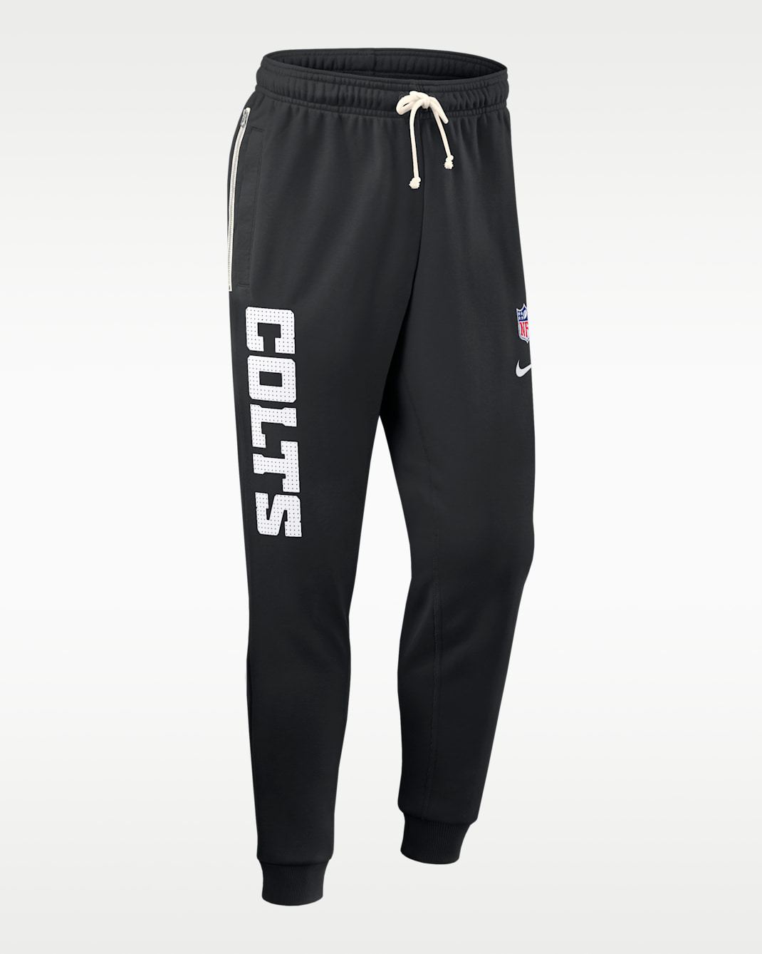 Pants Nike Dri-FIT de la NFL de pierna entallada para hombre Indianapolis Colts Ground Game Sideline - Negro