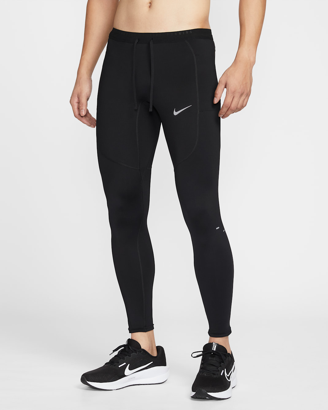 ナイキ ストライド メンズ Dri-FIT ランニングタイツ - ブラック